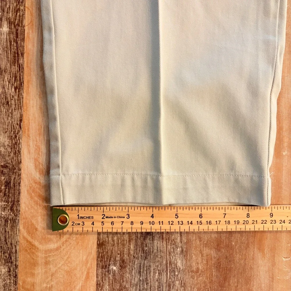 Polo Ralph Lauren Andrew Pant Mens 40x32 Khaki Tan Pleated Chino Cotton Pants